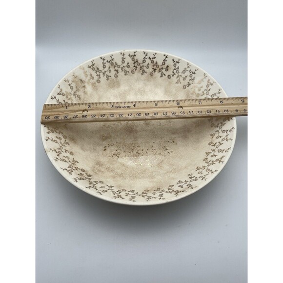 The French Saxon China 22k Gold Floral Trim 8.5 Inch Bowl Made In USA Used - Picture 4 of 6